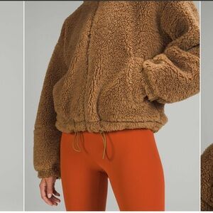 lululemon athletica cinchable fleece jacket